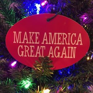 President Donald Trump Christmas Ornament MAGA